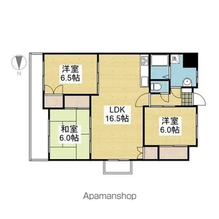 衣山大東ビル【805.号室】の間取り