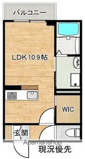 (仮)塩冶町アパート【2階】の間取り