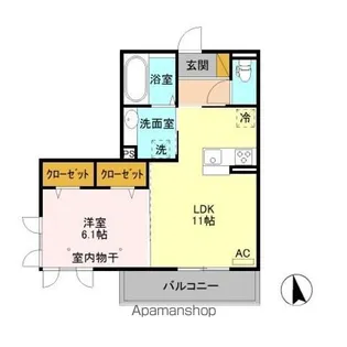 ル リッシュ C【3階】の間取り