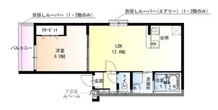 フジパレス羽衣Ⅱ番館【1階】の間取り