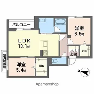 リオ・ルシオル(Rio Luciole)【3階】の間取り