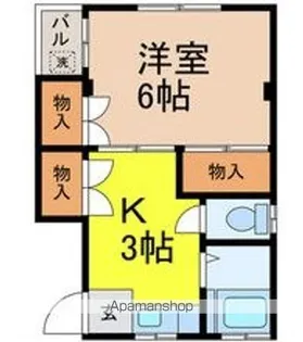 メゾン松ヶ丘【202号室】の間取り