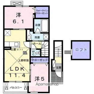 コート・ドール 参番館【2階】の間取り