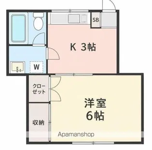 野本ハイツ【1階】の間取り