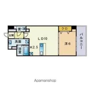 アーバス大手門【4階】の間取り