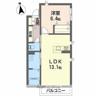 LUNA B棟【2階】の間取り