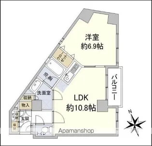 パテラスクエア荻窪【4階】の間取り