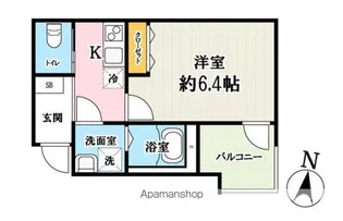 ルセスK【1階】の間取り