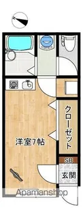 ハートランド蛇田Ⅲ【106号室】の間取り