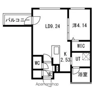 ciel幌平橋【4階】の間取り