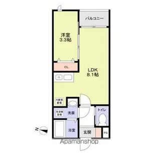 AZURE TOKIWADAIRA(アジュール常盤平)【2階】の間取り