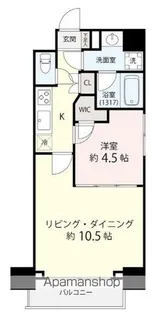 ミェーレ日本橋【9階】の間取り