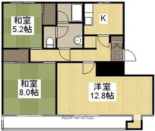 グリーンハイツ大安寺【3階B-5号室】の間取り