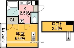 コジーコート【2階】の間取り