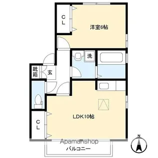 MGダナウェイⅠ【1階】の間取り