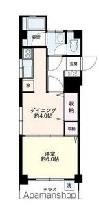 落合エイトハウス【1階】の間取り