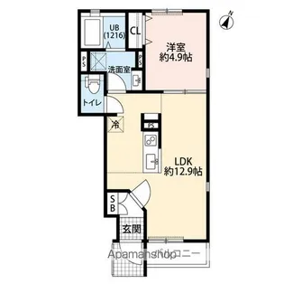 DURA CASA 松戸【1階】の間取り