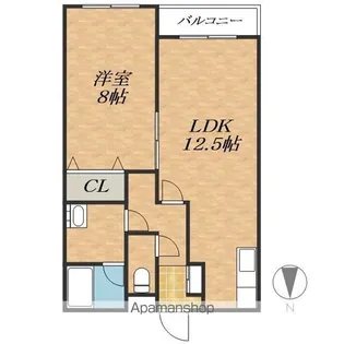 コンフォートピュア【3階】の間取り