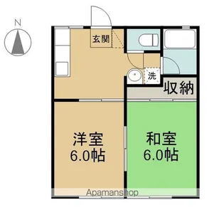 サンハイツTOYA(高田)【1階】の間取り