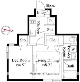 ウッドクレスト東高円寺レジデンス【101号室】の間取り
