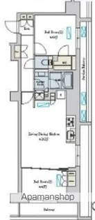 BRILLIA IST 池尻大橋【4階】の間取り