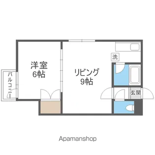 パルコート62【205号室】の間取り
