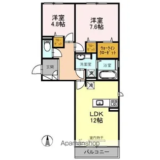 ララソフィアB棟【1階】の間取り
