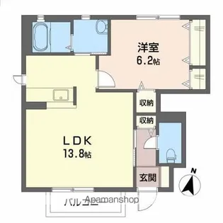 グラングリュB【1階】の間取り