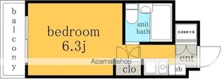 朝日プラザ名古屋ターミナルスクエア【5階】の間取り