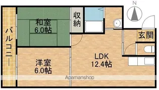 ブランルージュ相生【4階】の間取り