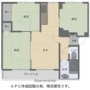 イーグルハイツ【101号室】の間取り