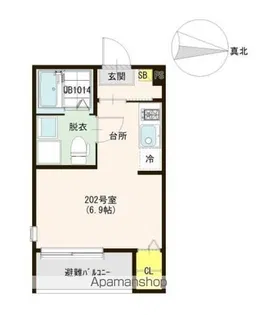 ハーモニーテラス野芥Ⅵ【2階】の間取り