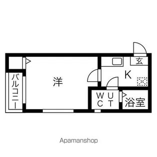 アソシア浅間【106号室号室】の間取り