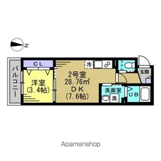 グランドソレイユ八千代台【1階】の間取り