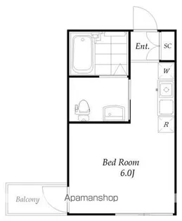 クレールブランシェ西横浜A号棟【3階】の間取り