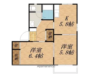 フレグランス伊澤【B-201号室】の間取り