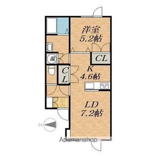 ヴァンベールⅡ【2階】の間取り