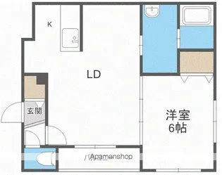 クラリス平岸Ⅱ【1階】の間取り