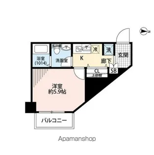 プレール・ドゥーク錦糸町Ⅱ【3階】の間取り