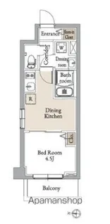 グランカーサ住吉Ⅲ【6階】の間取り