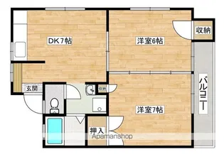 アーバンライフ江口【203号室】の間取り