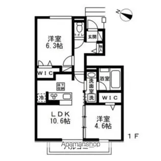 ミルヴィラージュ【1階】の間取り