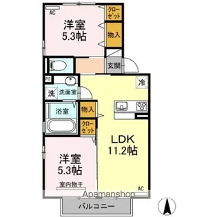 フィールドヴィレッジⅠ【2階】の間取り
