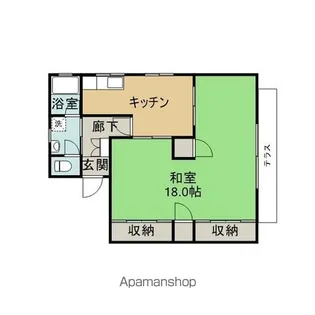 諏訪野コーポラスB【101号室】の間取り