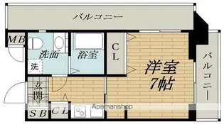 CASSIA塚本【14階】の間取り