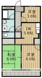 サンパレス【203号室】の間取り