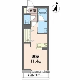 SHAMAISON八山田【1階】の間取り