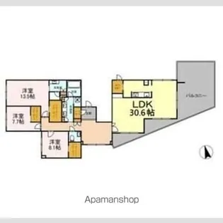 フォレスタリア高宮浄水【3階】の間取り