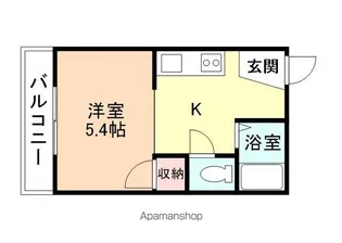 シャトーK【207号室】の間取り