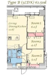 スプランディッド上野NORTH【6階】の間取り